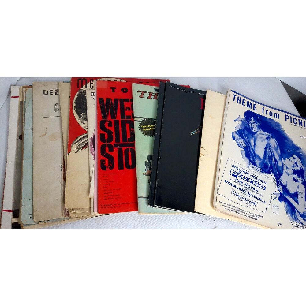 Vintage Sheet Music Collection From Moon River to The Godfather Trilogy